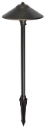 Luminaria tipo mini poste, para lampara base G4. 12V, hasta 35W. Wet Location