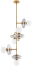 [89654] Luminaria decorativa colgante, para 5 lamparas base E12. 120 V, hasta 40 W (5 × 8 W). Dimeable. Damp Location
