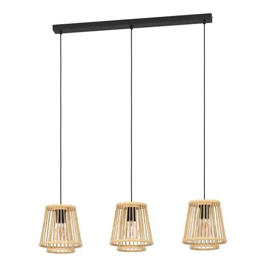 [43853] Luminaria decorativa colgante para 3 lamparas bases E27